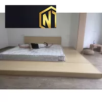 GIƯỜNG PALLET GỖ TRƠN SANG TRỌNG - GP011